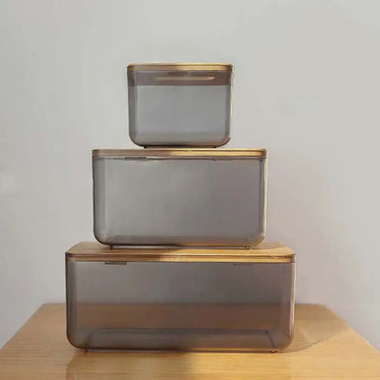 Toilettenpapierbox mit Holzabdeckung – Bambus- & Plastikhalter 🌿🌿