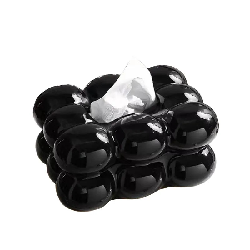 🌸 Keramik Taschentuchhalter mit Schublade – Servietten- & Papiertuchorganisator 🌸