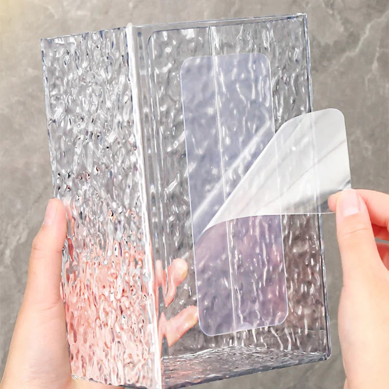 ❄️ Toilettenpapierhalter –✨ Wandmontierter Acryl-Glacier-Stil